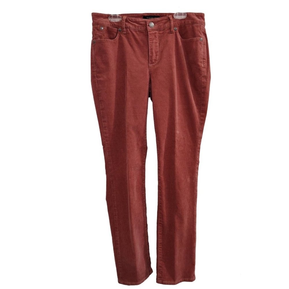 Talbots Salmon Flawless Five-Pocket Stretch Corduroy Straight Leg Pant Size 2P